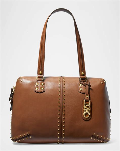 michael kors vintage studded bag|Michael Kors astor large studded.